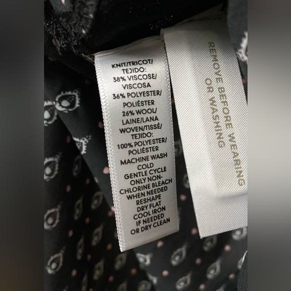 Loft Sweater Front Blouse Back Top Size Small - Picture 4 of 6